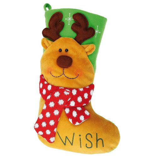 The Christmas Shop Bright Character Stocking Reindeer